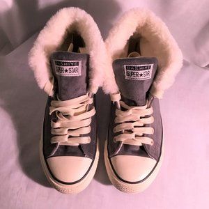 Faux Sued Dashiye High-top Sneakers